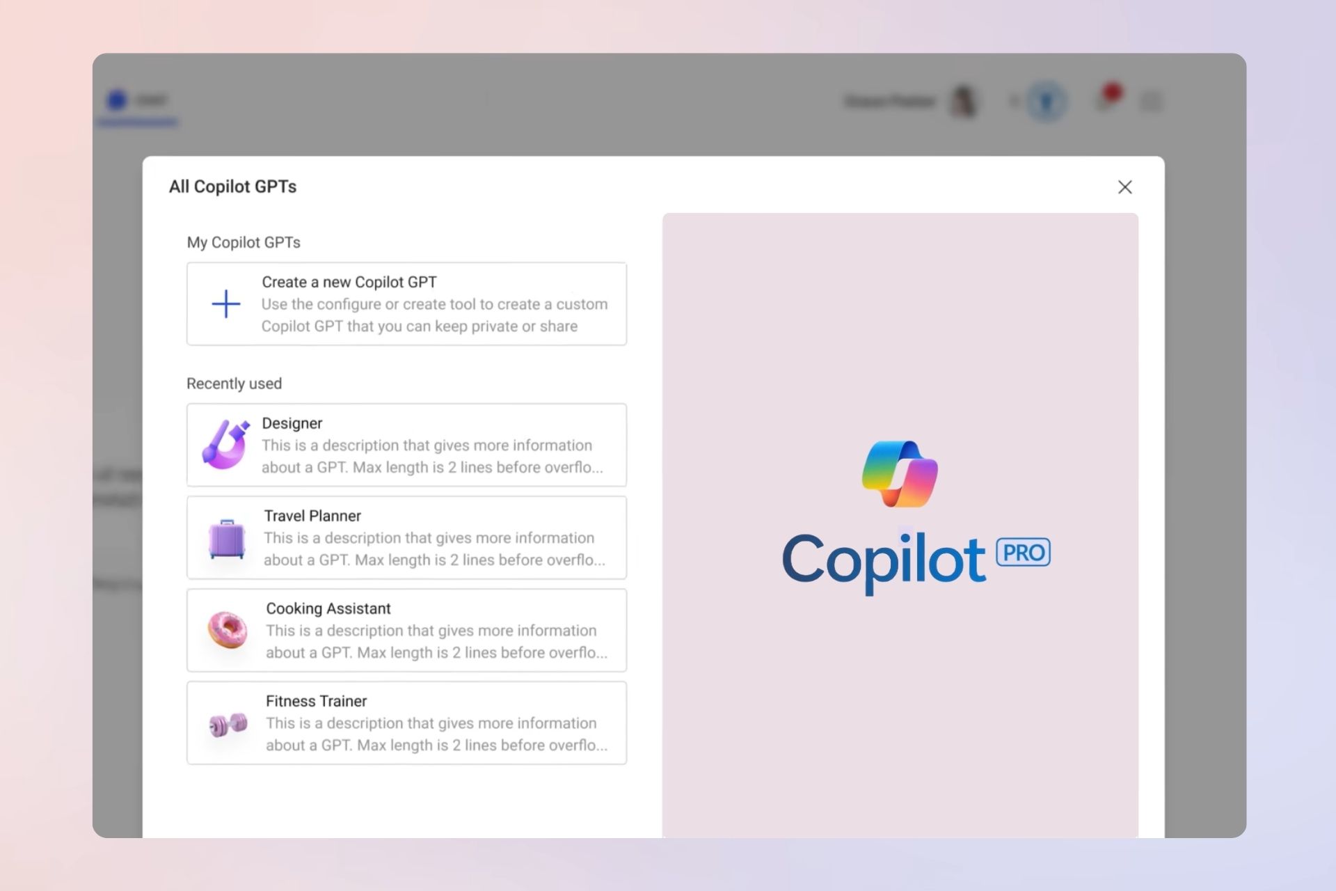 Microsoft is rolling out GPT Builder's access for more Copilot Pro users