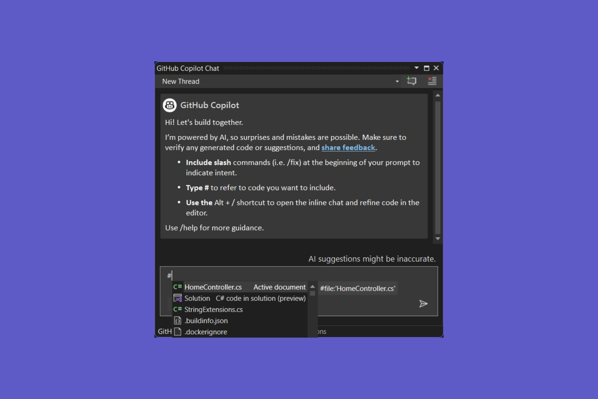 Visual Studio 17.10 second preview is here, and it has GitHub Copilot features