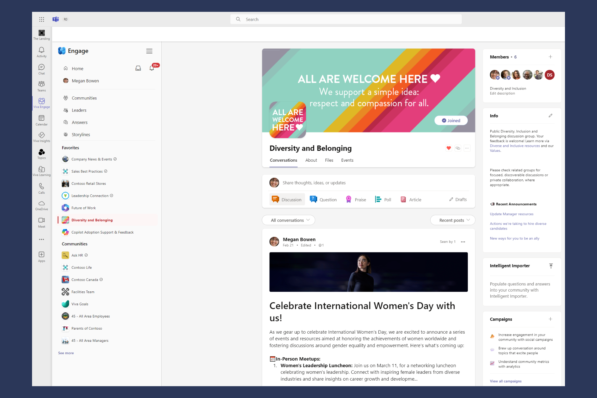 Viva Engage has a new tool called Articles