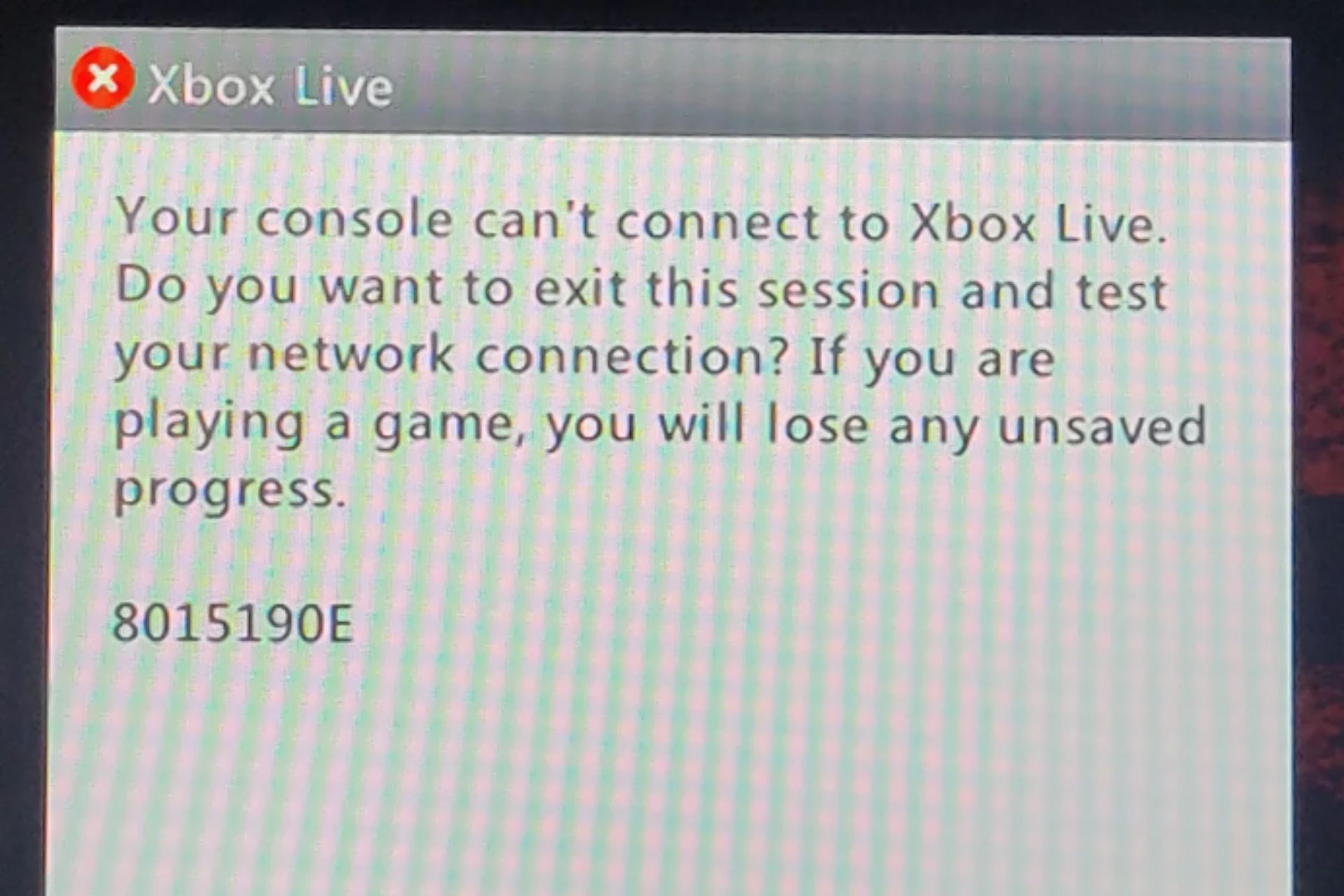 Accessing Xbox Live from the Xbox 360 account is currently bugged, but Microsoft is working on a fix