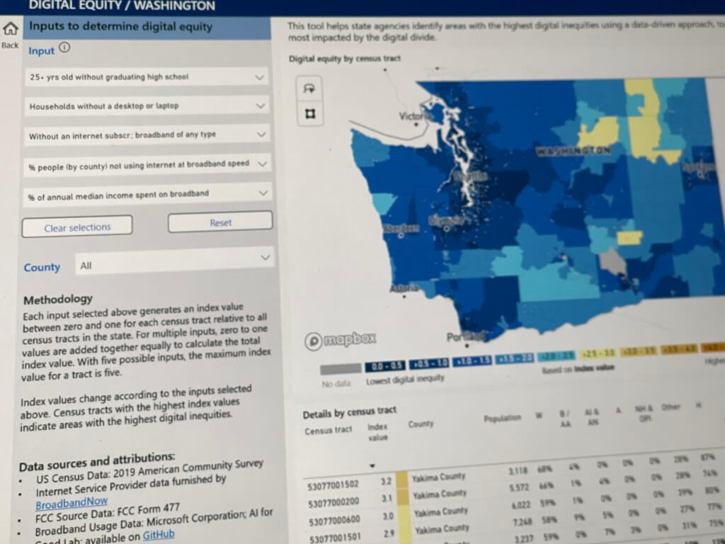 Microsoft’s new tool gives you a street-by-street view of digital inequality in the USA
