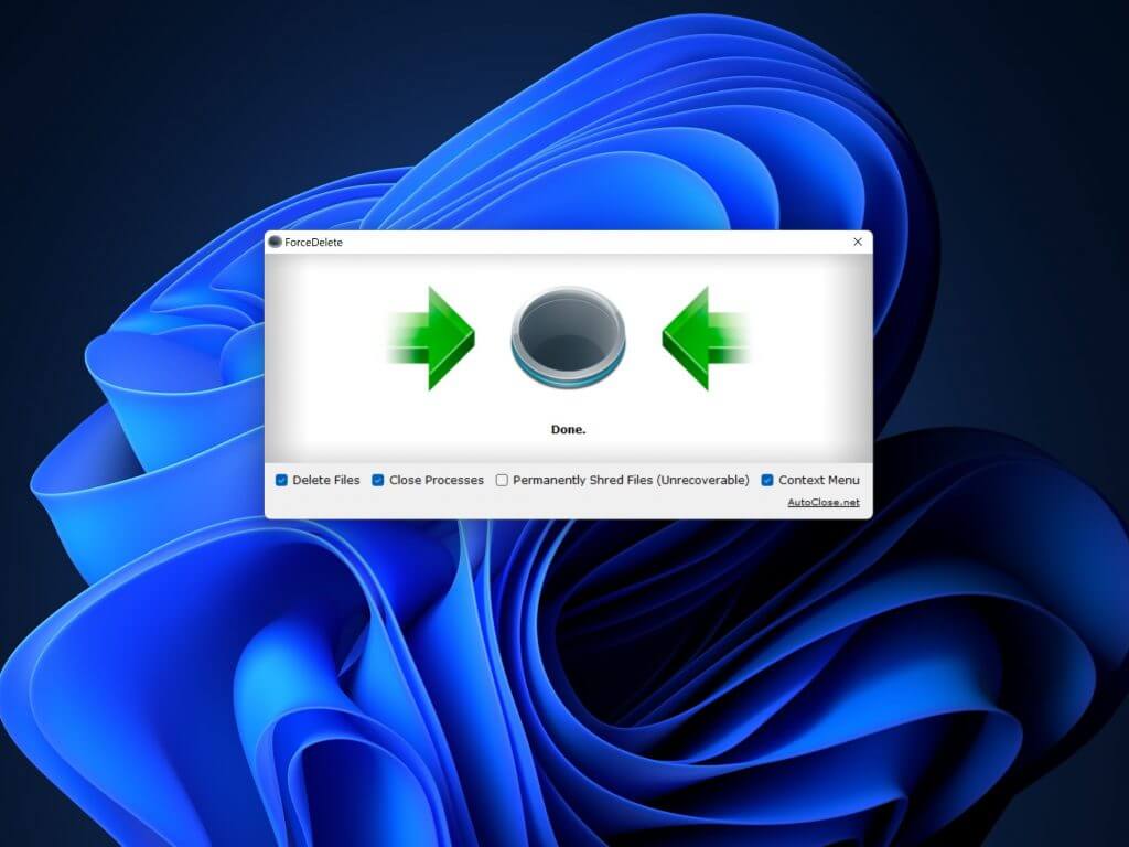 ForceDelete is a handy Windows utility to unlock and delete files or folders