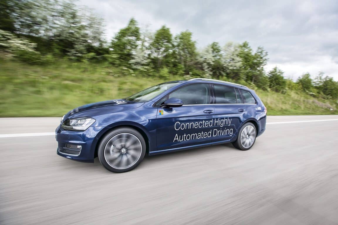 See the first Microsoftpowered smart car in action