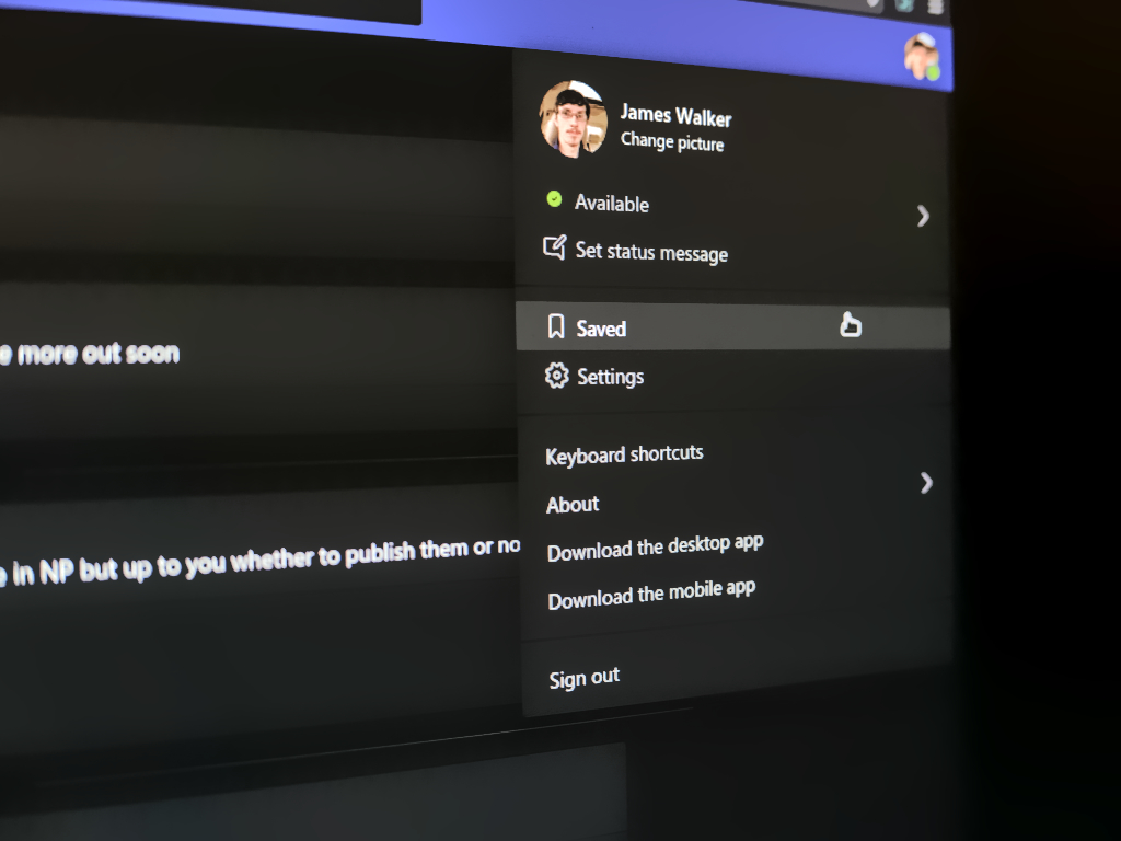 How to bookmark messages in Microsoft Teams