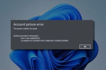Microsoft confirms the 0x80070520 account picture error in Windows 11 KB5036980