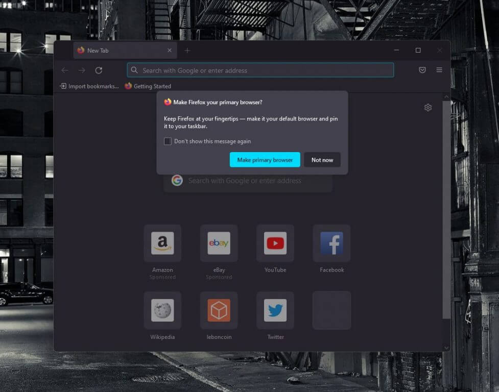 Mozilla Firefox can now become your default browser in just one click on Windows PCs