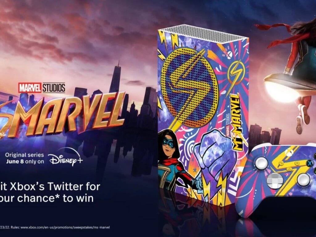 You can win this cool custom Ms. Marvel Xbox Series S console