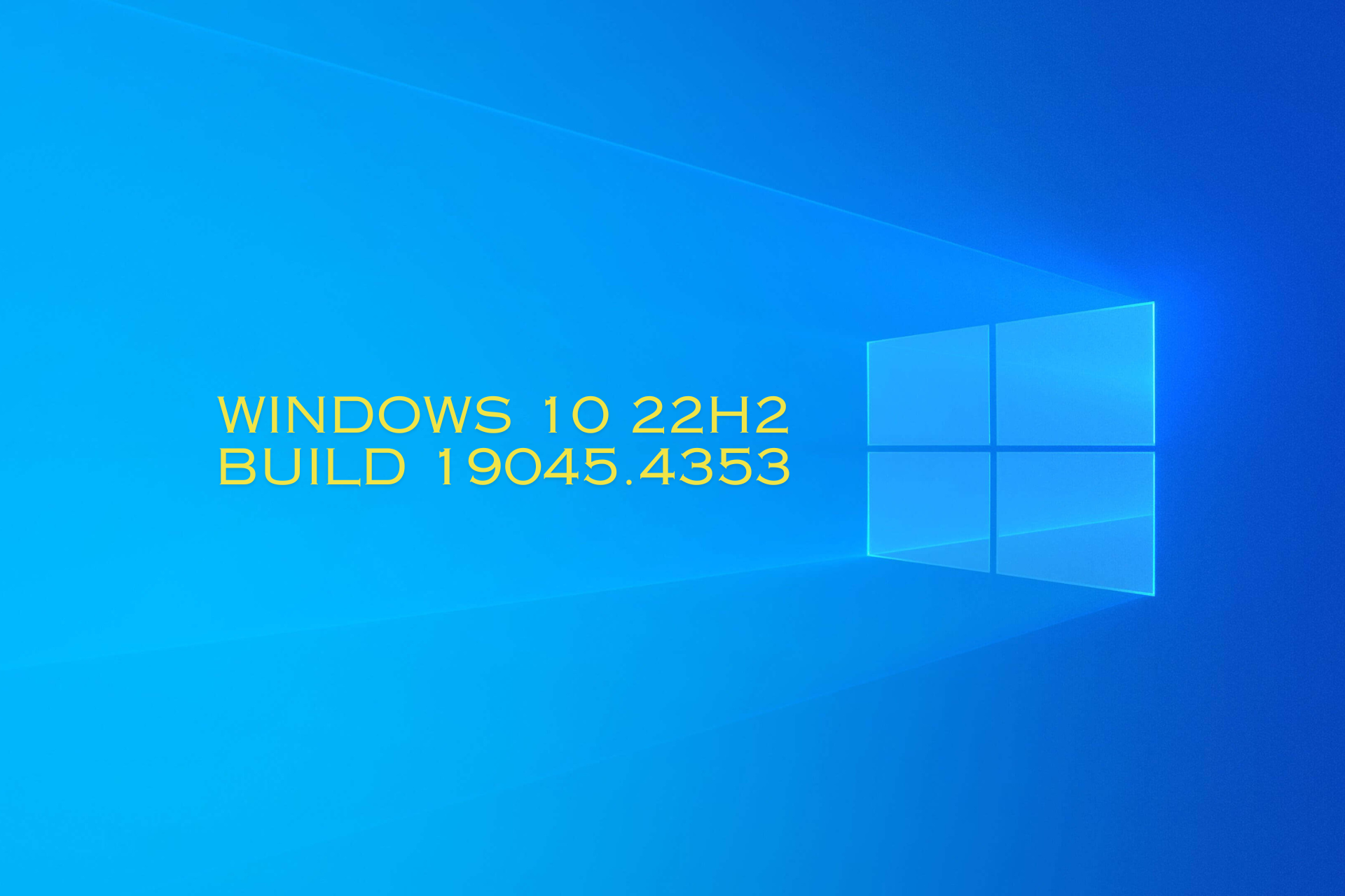 Windows 10 22H2 Build 19045.4353 brings  account-related notifications