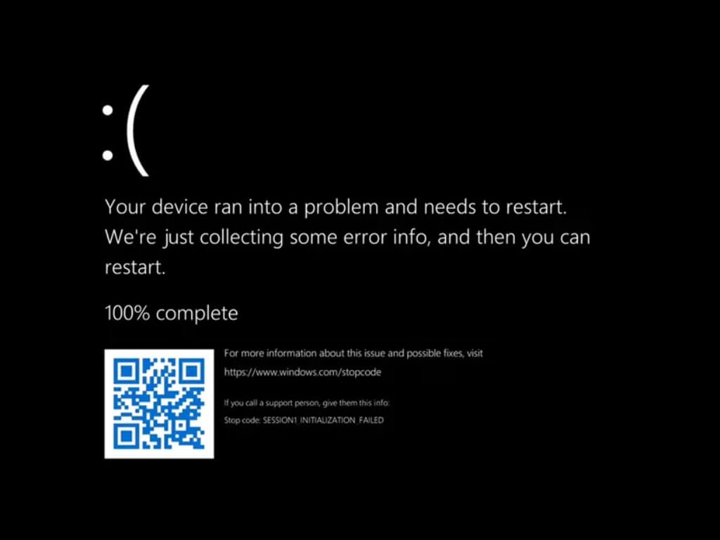 New Black Screen of Death has been spotted on Windows 11