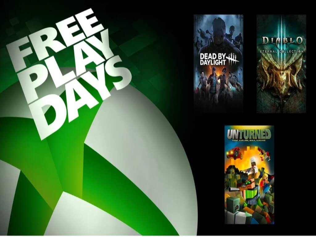 Play Dead by Daylight, Unturned and Diablo III: Eternal Collection this week with Xbox Free Play Days