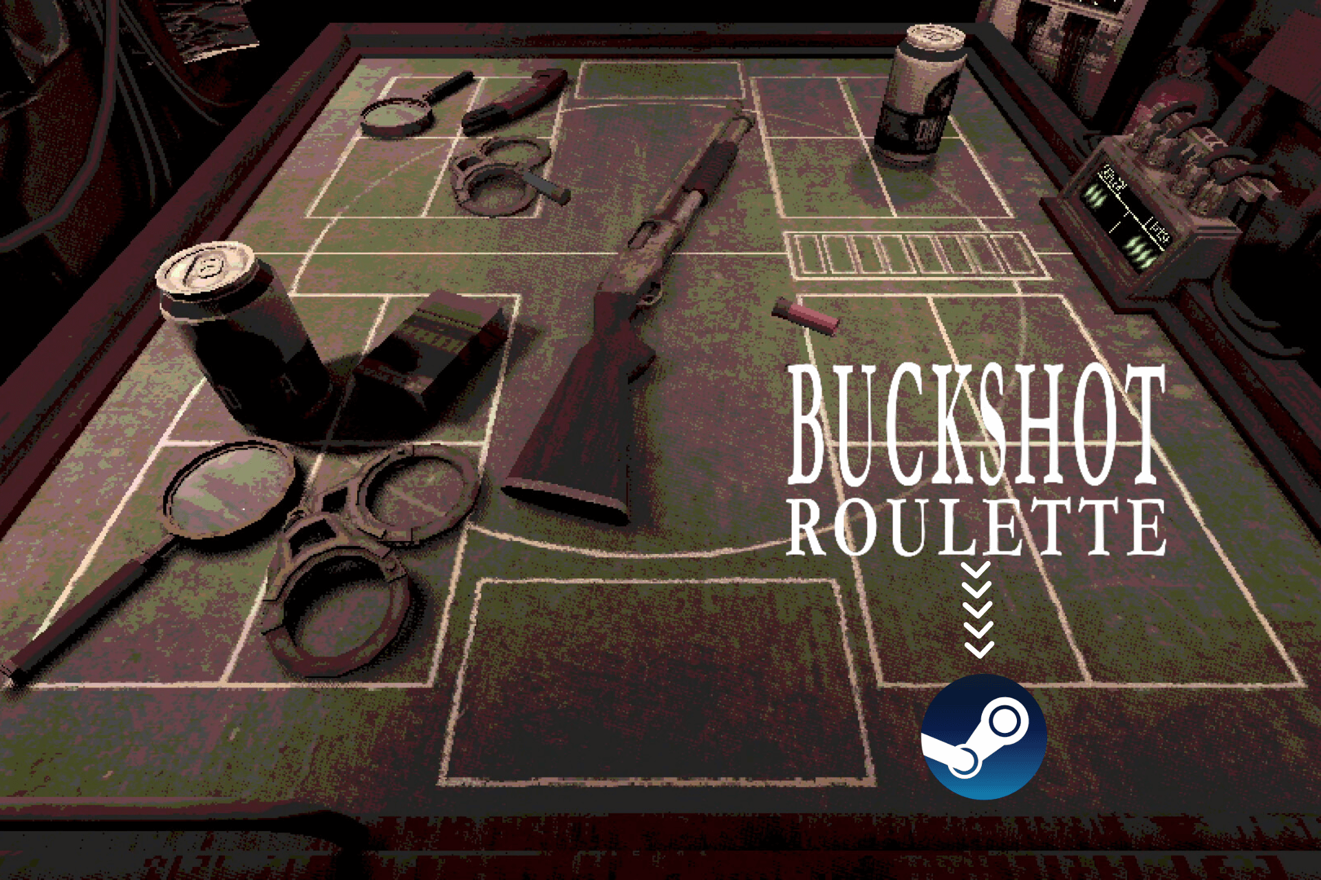 Buckshot Roulette is now available on Steam with a new version and exciting features