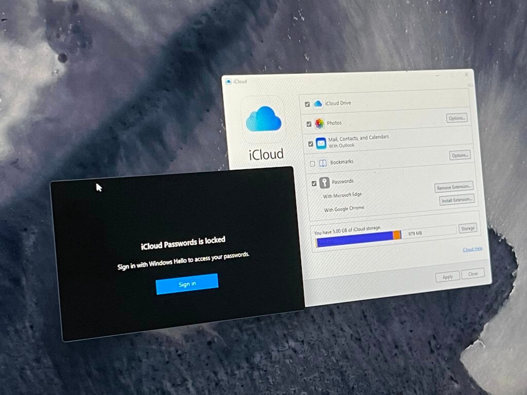 iCloud for Windows can now generate two factor authentication codes