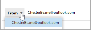 select the alias instead