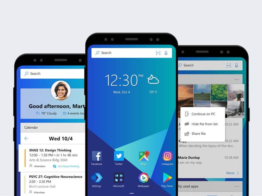 Microsoft launcher gets new ability to pin historical search queries