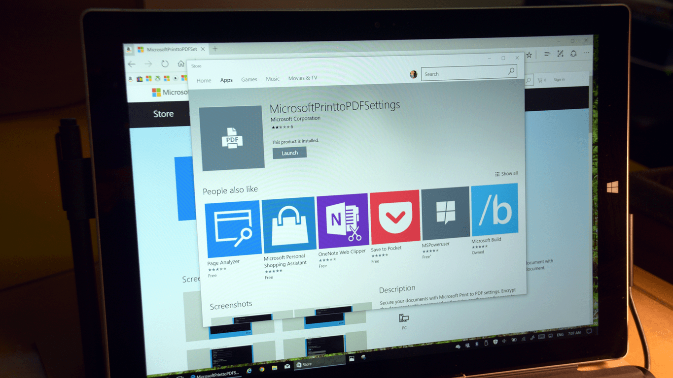 Microsoft Windows Store app to configure ‘Print to PDF’ settings on PCs ...