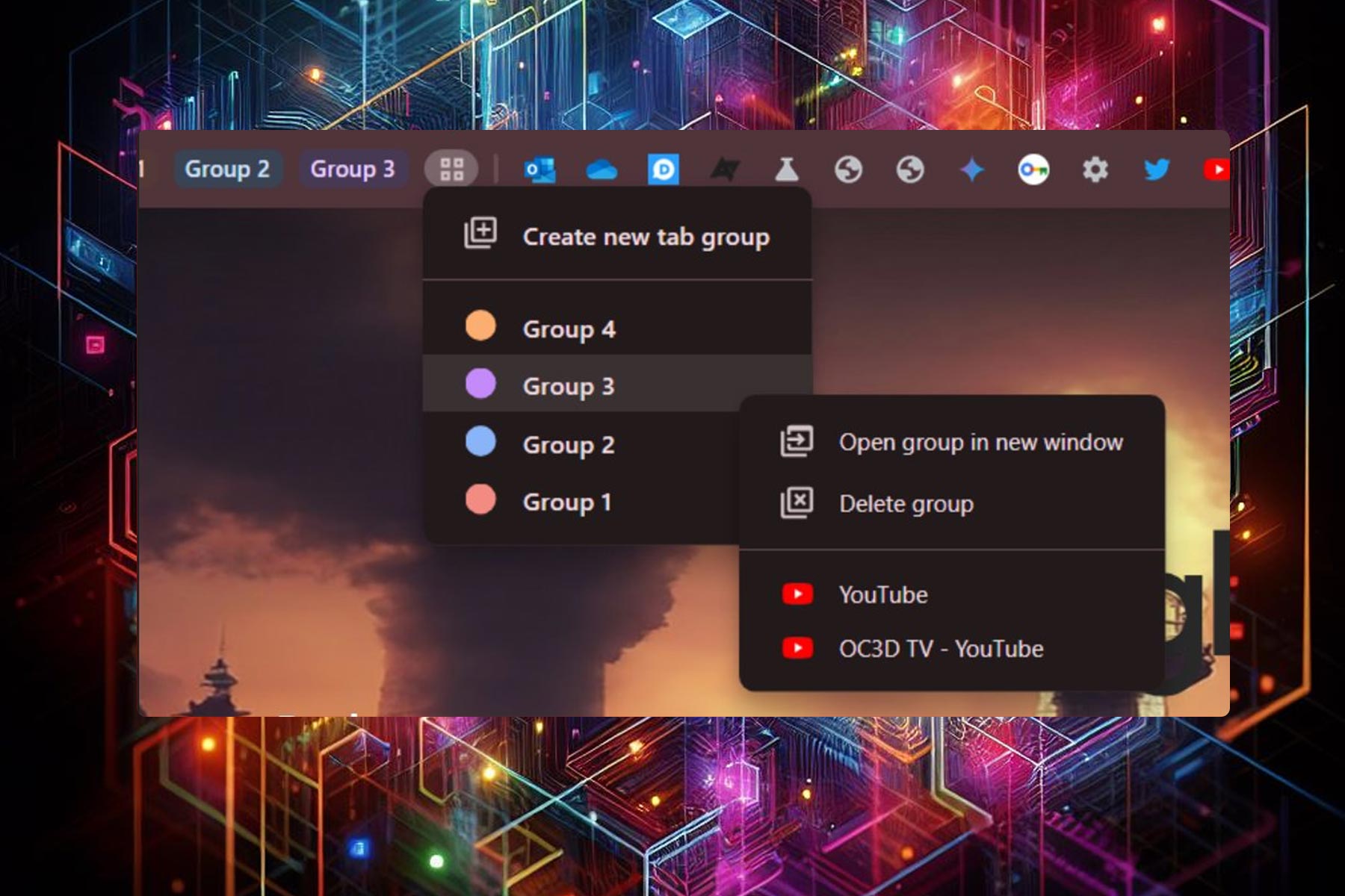 tab groups chrome desktop