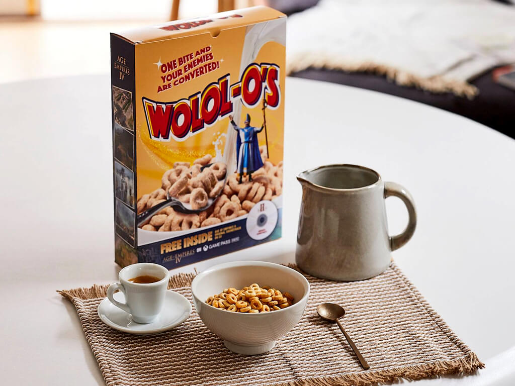 Xbox releases official Age of Empires IV Wolol-o’s cereal with bonus free CD