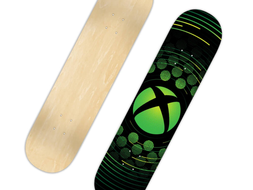 Microsoft releases official Xbox skateboard deck