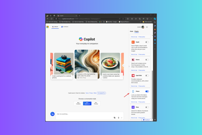 Microsoft introduces a plugin called Phone to improve Copilot's Android integration