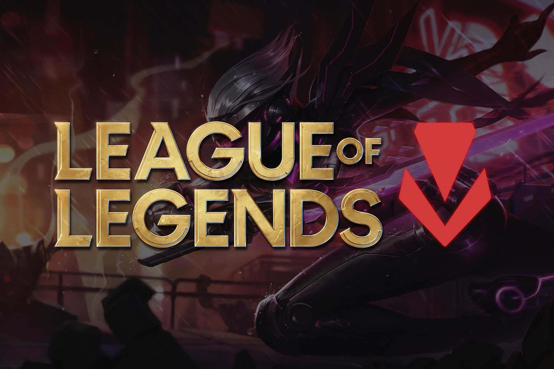 Riot Vanguard showcased next to the League of Legends Logo