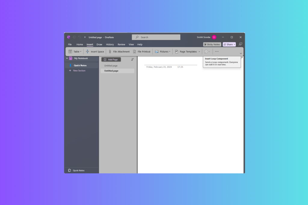 Loop Components in OneNote will make collaboration in Teams easier