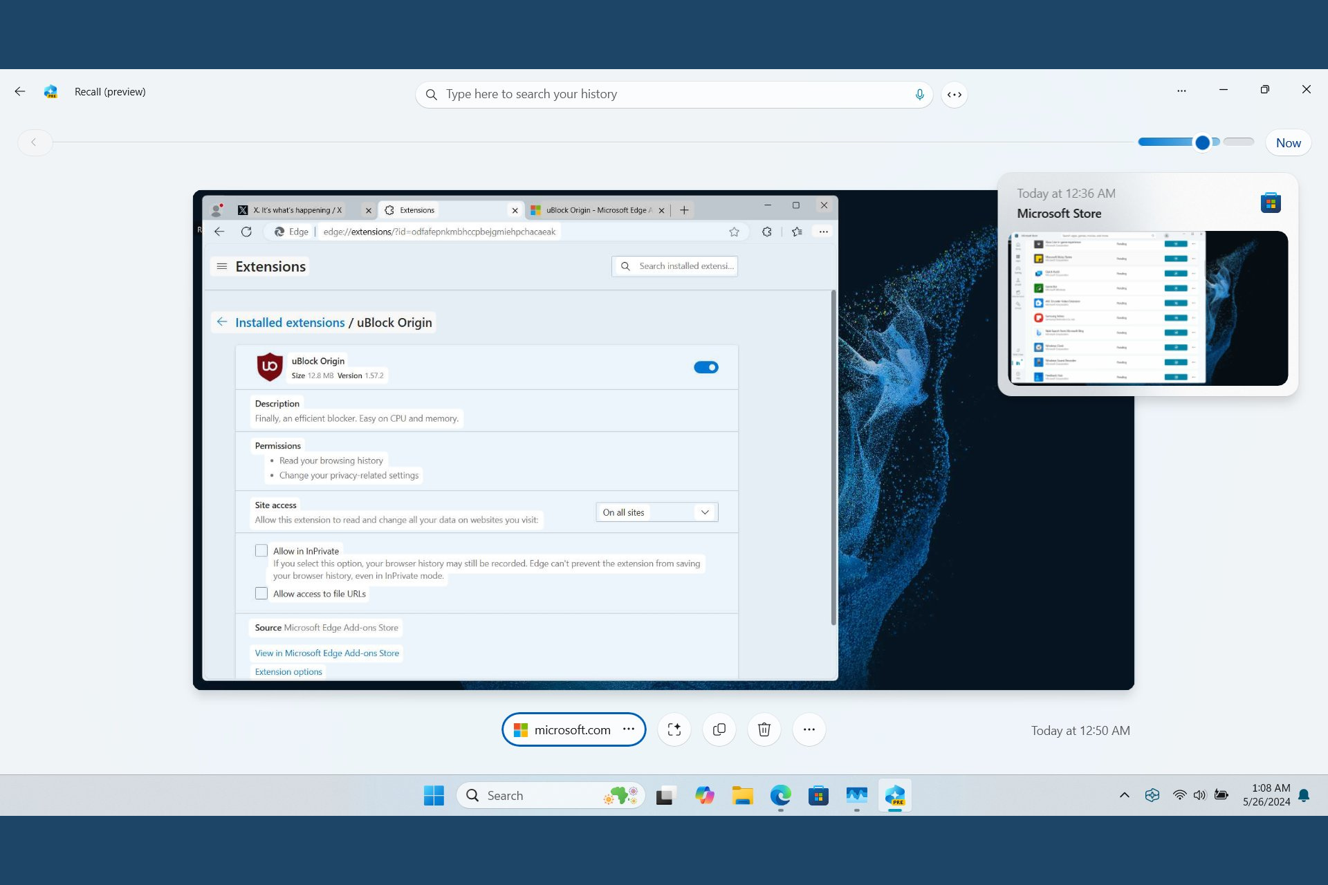 Apparently, the Windows 11 Recall feature works on low specs PCs without an NPU