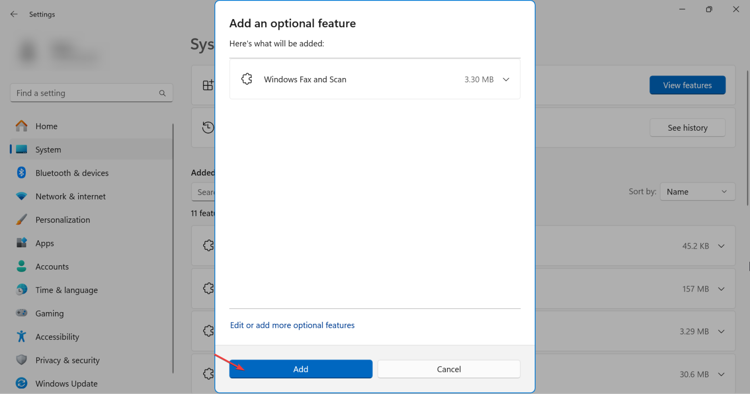 Windows Fax and Scan: Get it Back like this