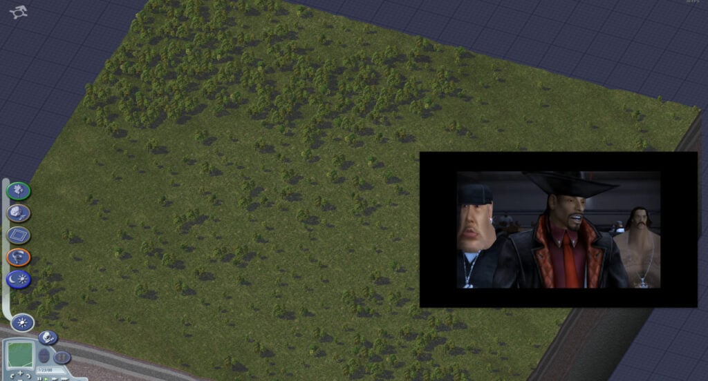 Opera GX's video pop out in SimCity 4