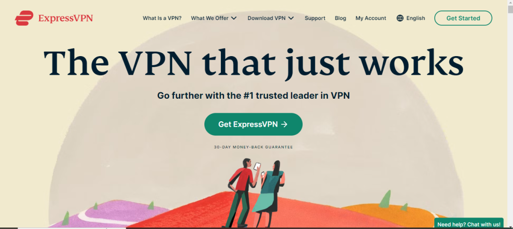 ExpressVPN website