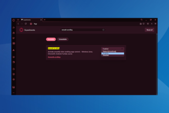 opera gx smooth scrolling