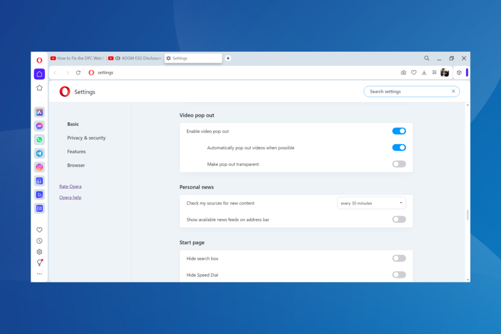 Multiple Video Pop Out in Opera [Explained]