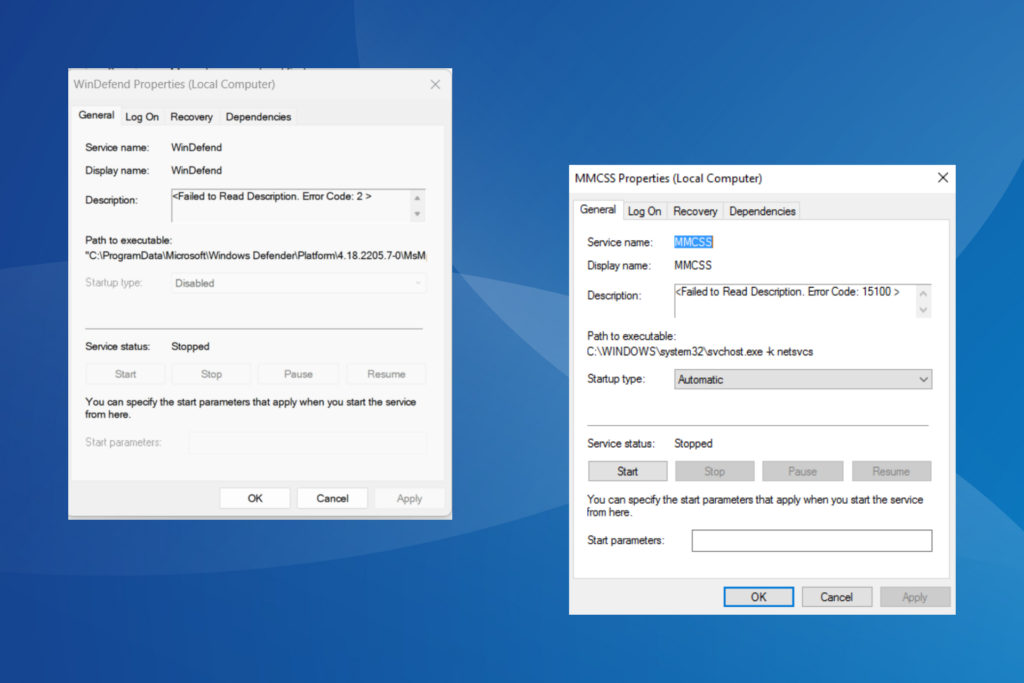 Failed to Read Description Error in Services.msc [Solved]