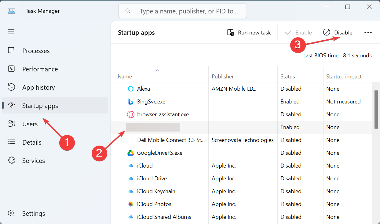 disable startup to fix caps lock exits game