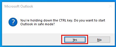 Agree to safe mode