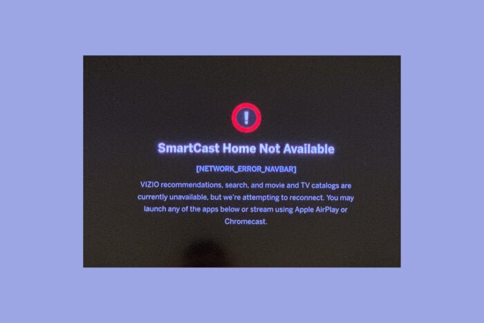 What to do if SmartCast Home is not available