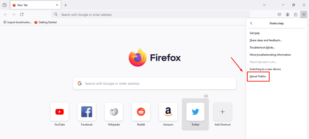 About Firefox