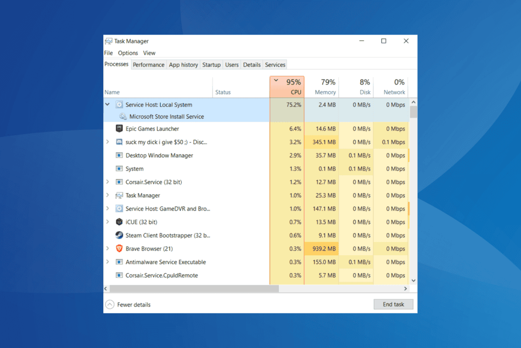 Microsoft Store Install Service has High CPU Usage [Solved]