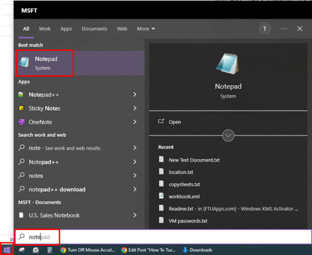 Mouse Click Program Using Notepad How To Turn Off Mouse Acceleration in Windows 10 With Ease