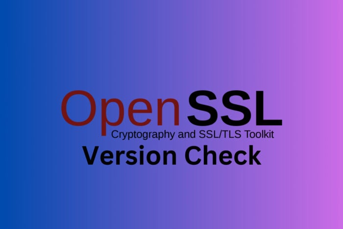 How to check the OpenSSL version