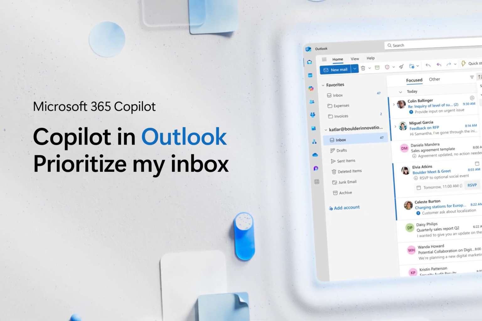 Outlook Copilot emails