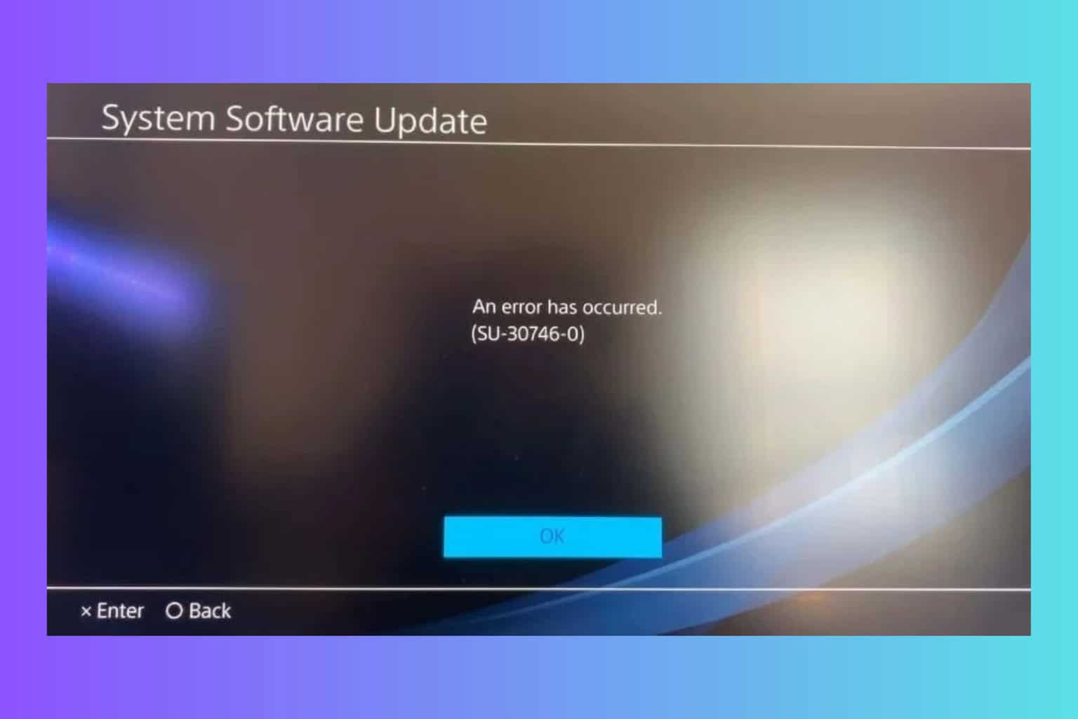 How to fix PS4 Error SU-30746-0