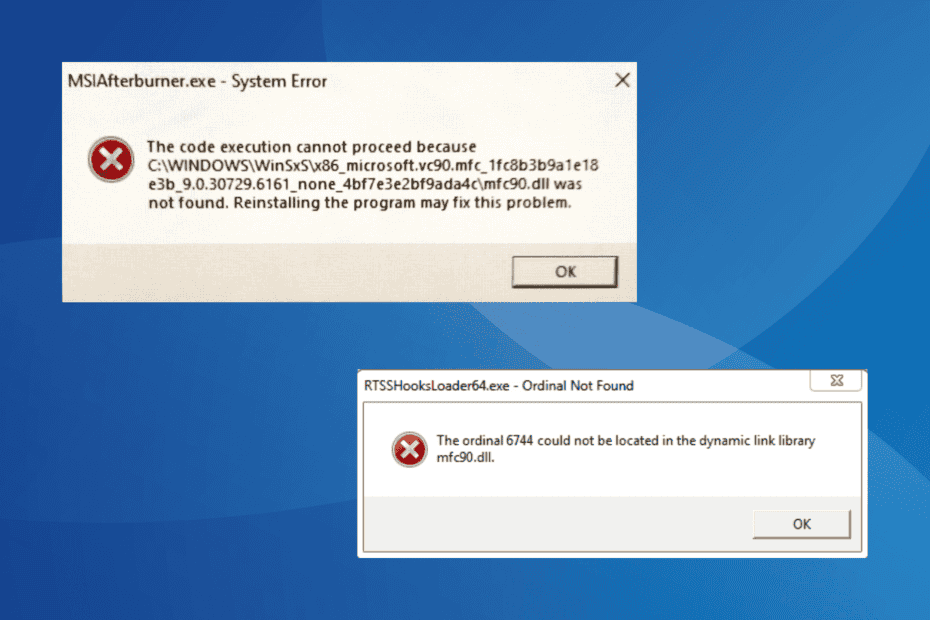 Key System File Missing MFC90.dll Missing, Crashing, or Failed to Load: 7 Ways to Fix it
