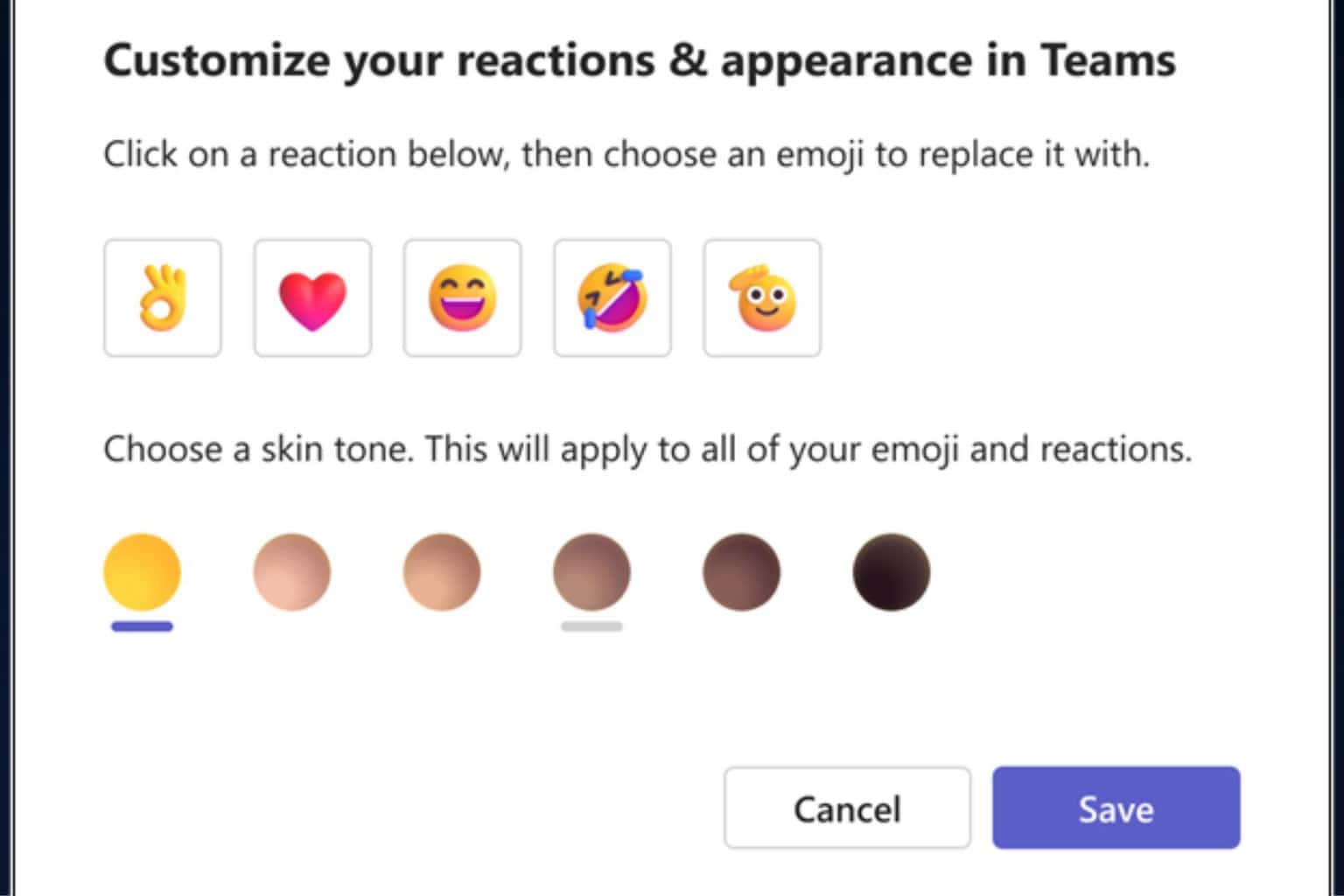 microsoft teams skin tones