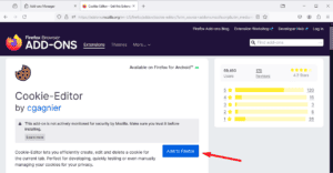 Cookie Editor Firefox Extension - How To Install and Use It
