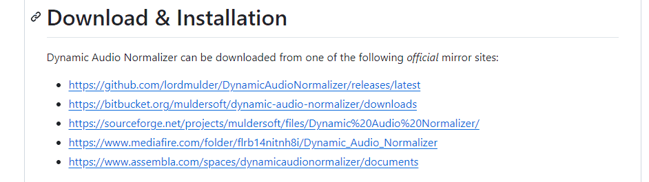 Download and installation