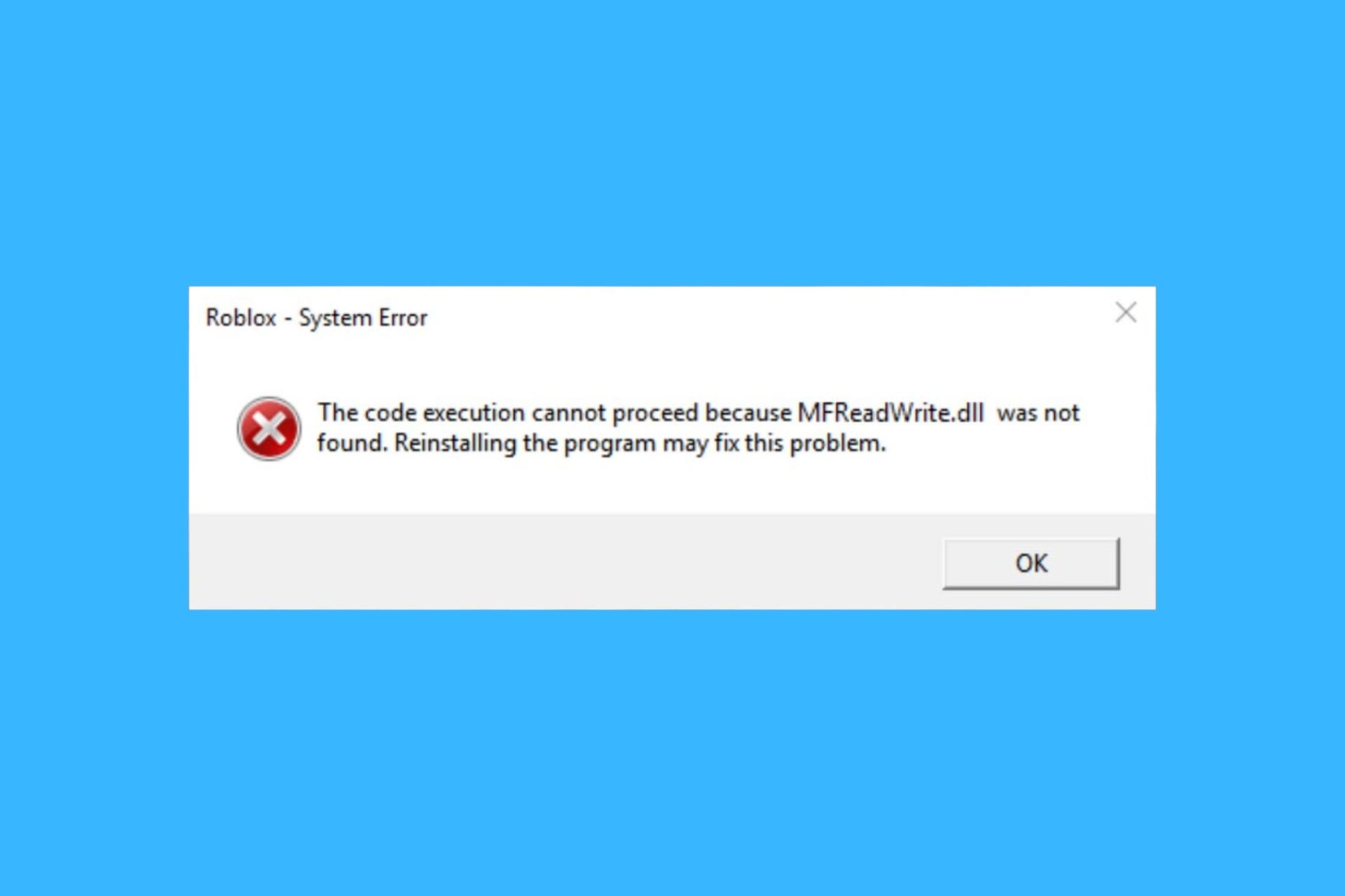 How to fix MFReadWrite.dll missing error