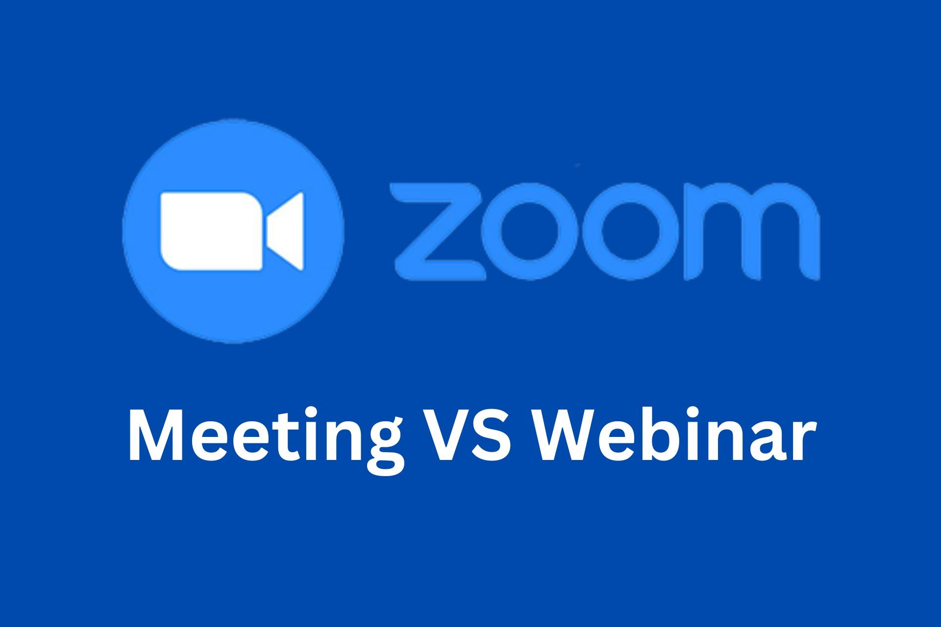 Zoom Webinar vs Meeting comparison