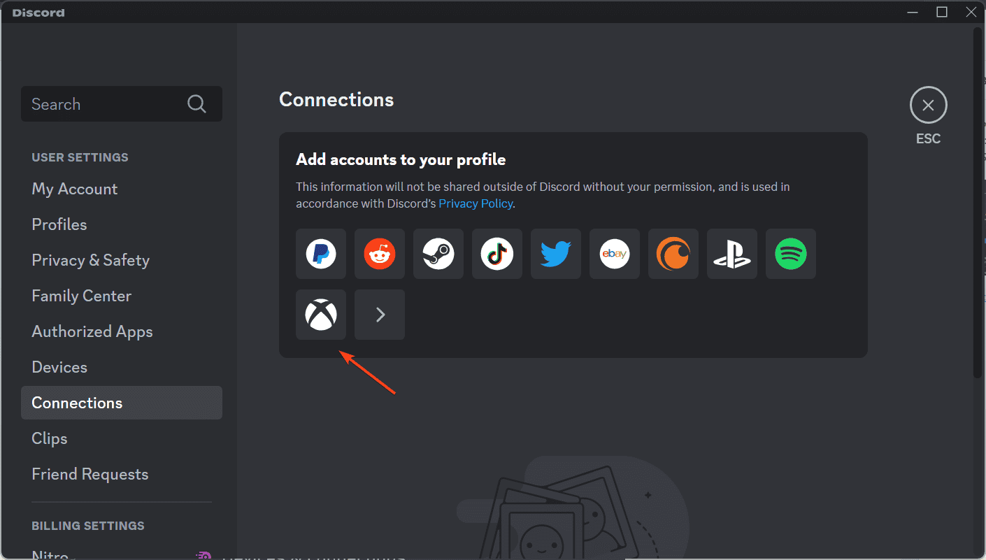 connect discord