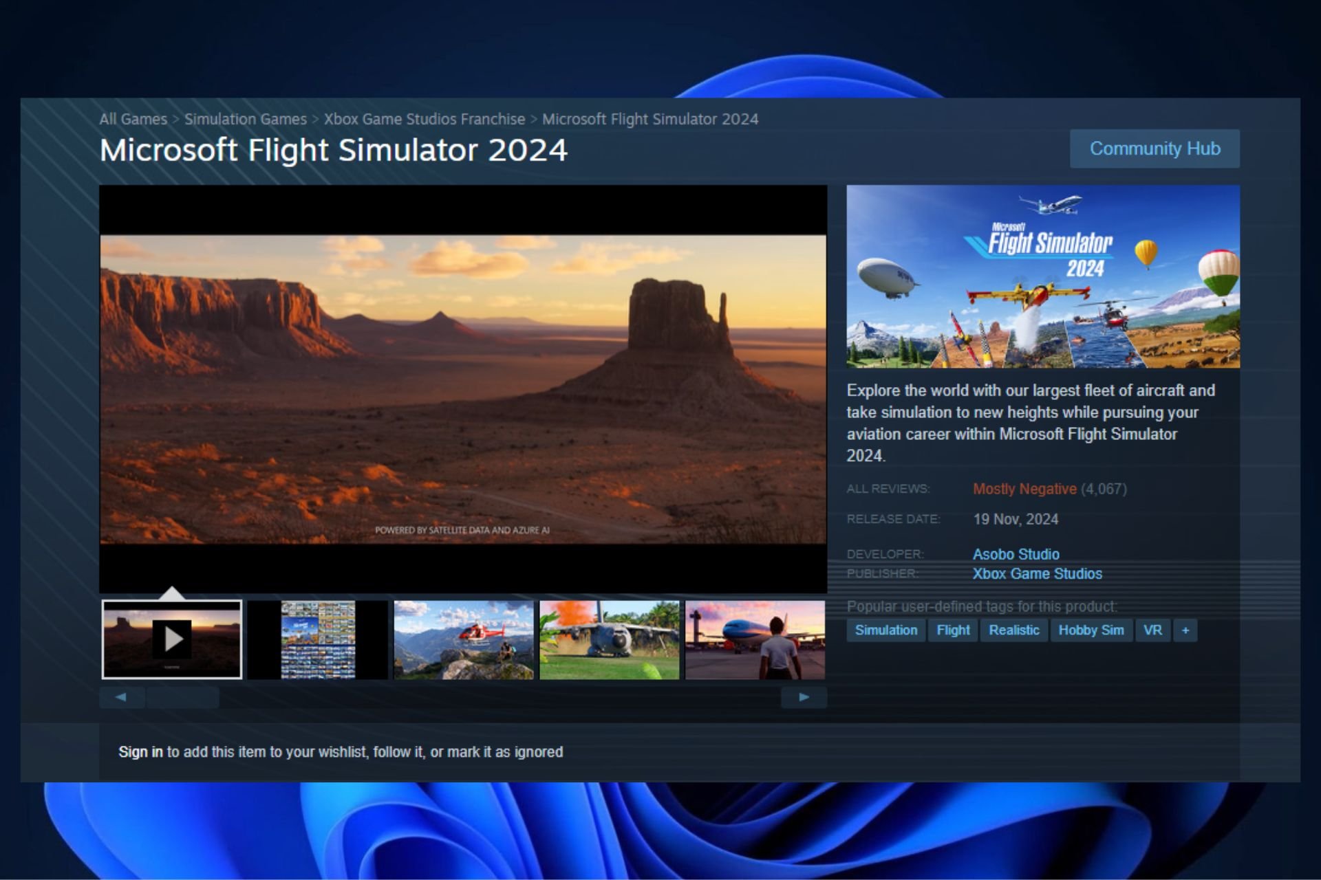 microsoft flight simulator 2024 rating