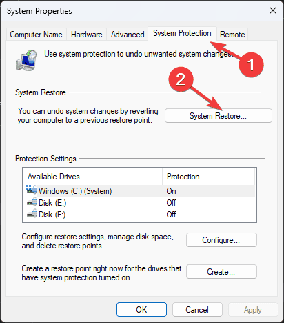 System Restore - KERNEL_PARTITION_REFERENCE_VIOLATION
